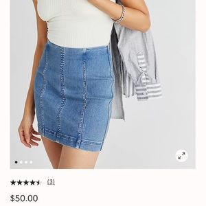 Free People Modern Femme Denim Skirt